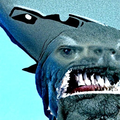 Halfman, halfshark AI Generated Artwork NightCafe Creator