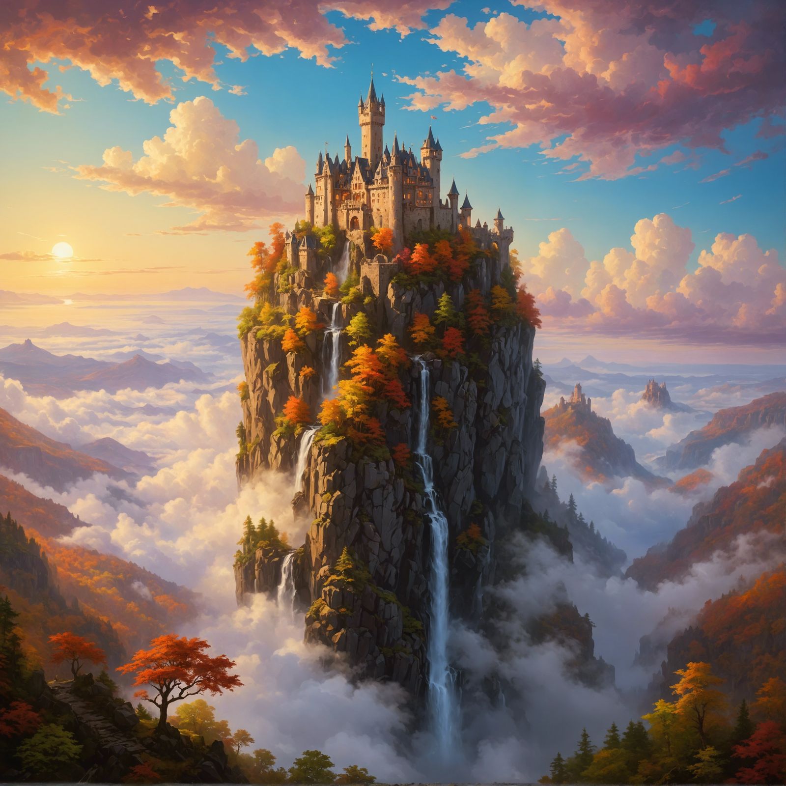 Mountain top castle