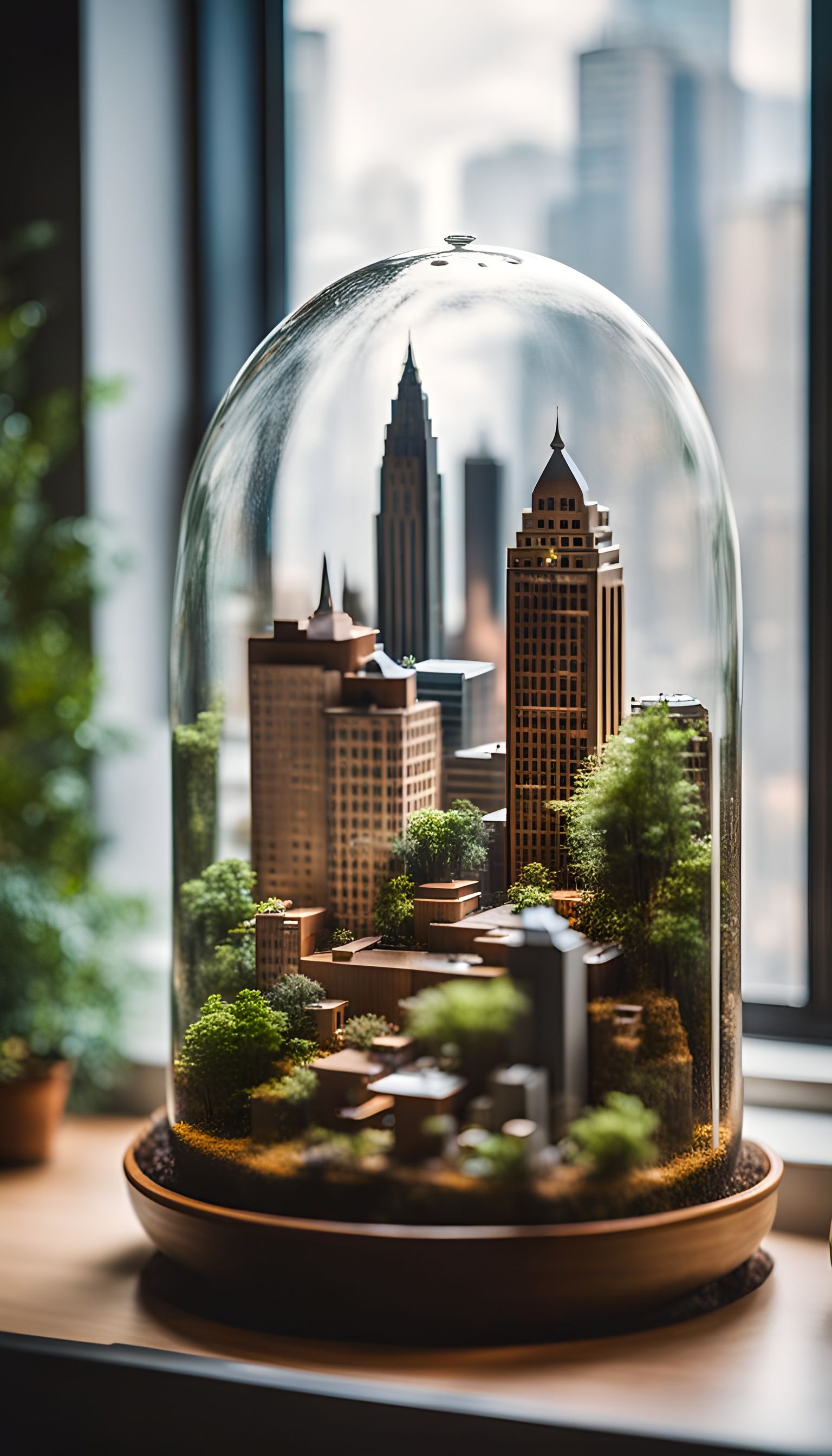 City terrarium AI Generated Artwork NightCafe Creator