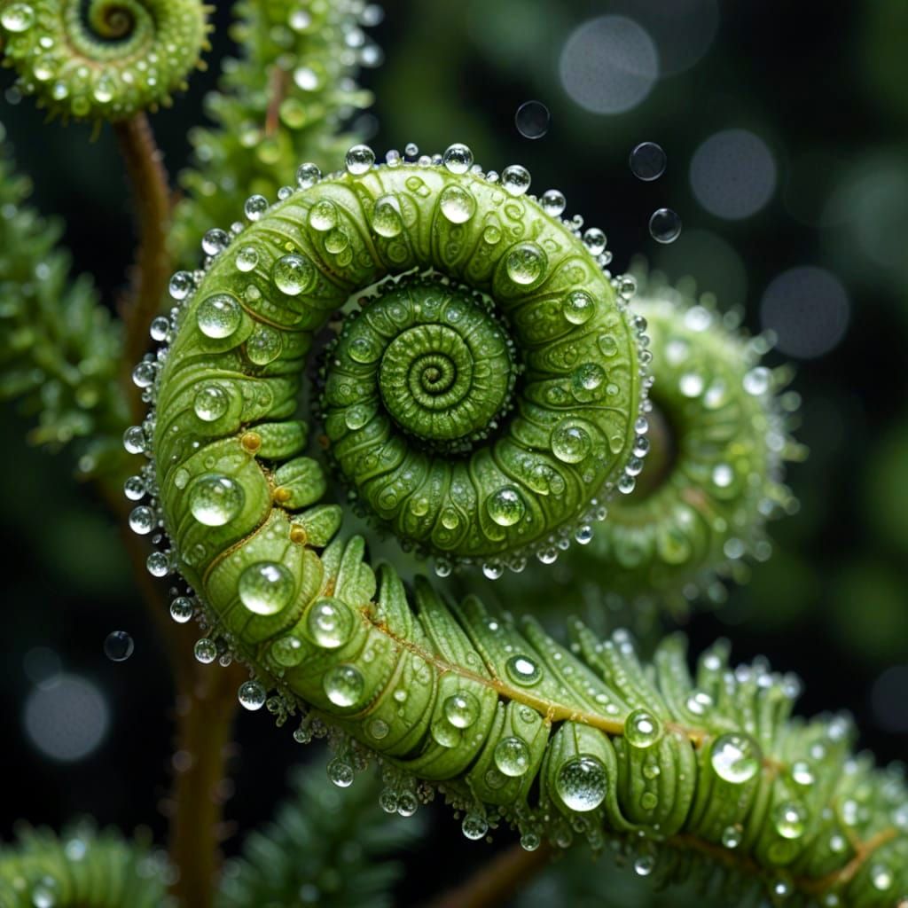 Fiddlehead Fern   by @Citrus Gardenia