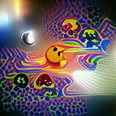 psychedelic pacman