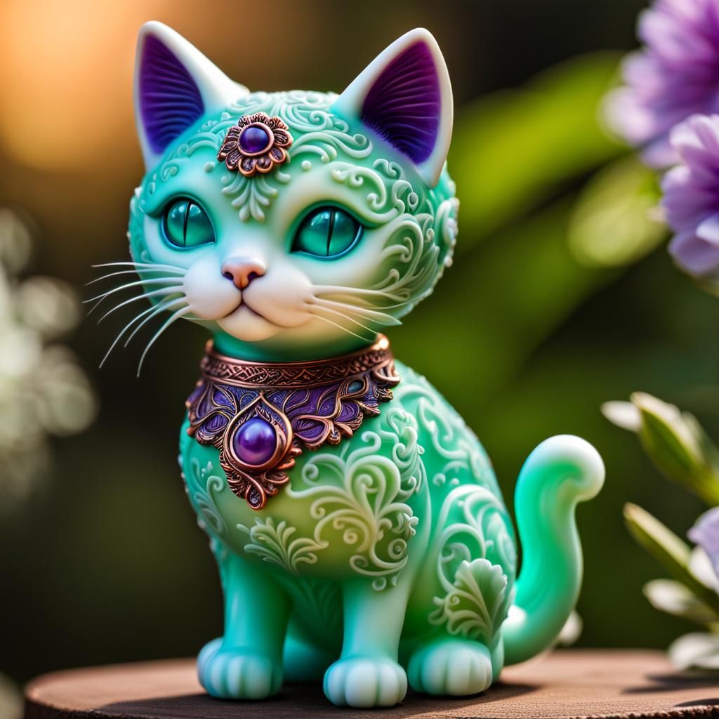 Glass Cat - AI Generated Artwork - NightCafe Creator