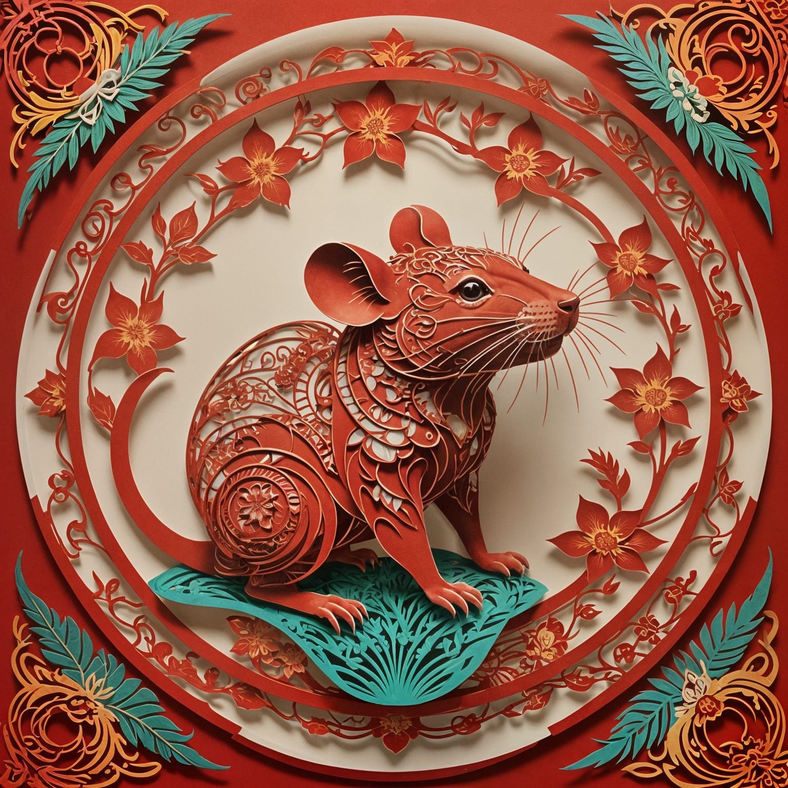 red rat  by @photon