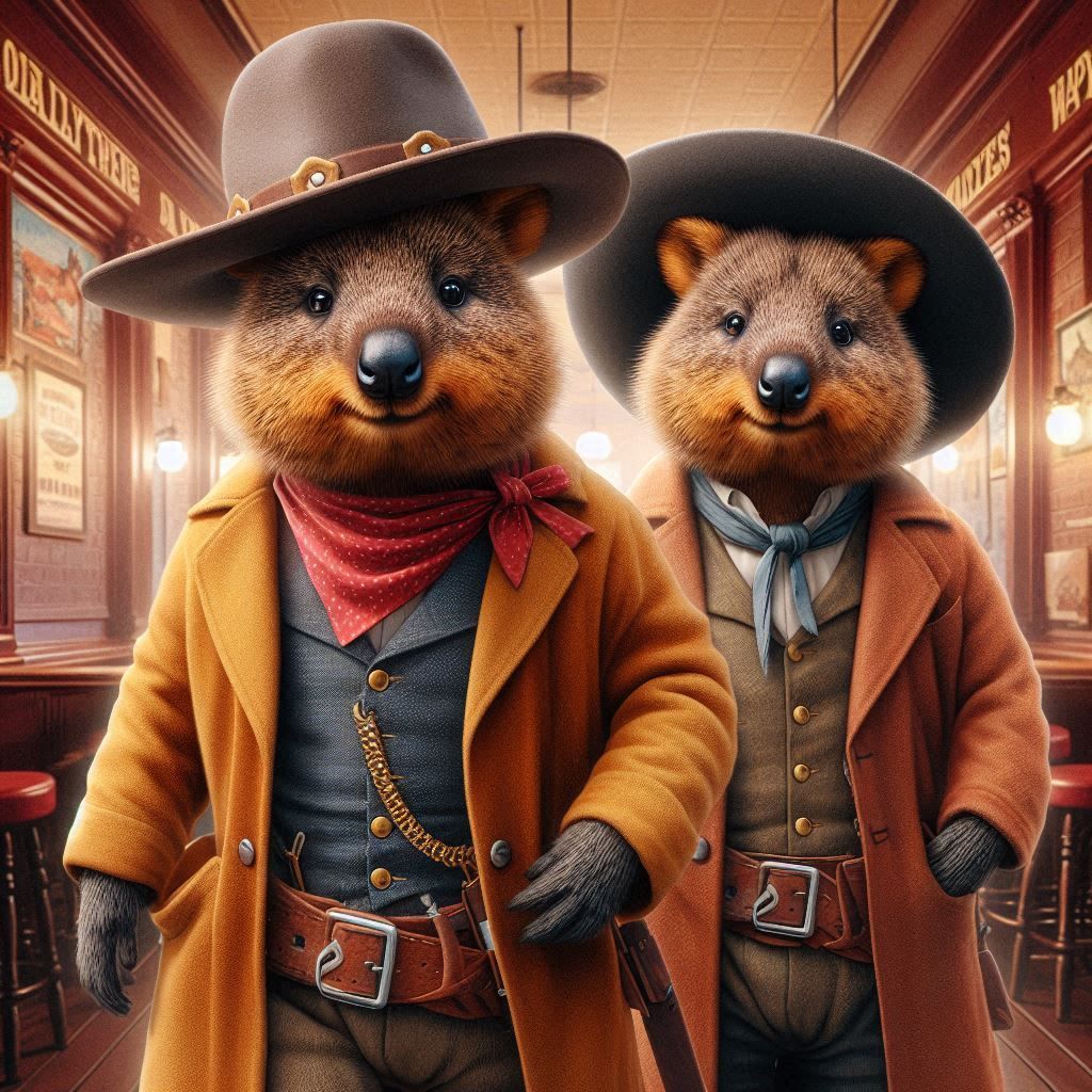 "Two Quokkas Walk Into A Bar ..." This is no joke. This is Australia.