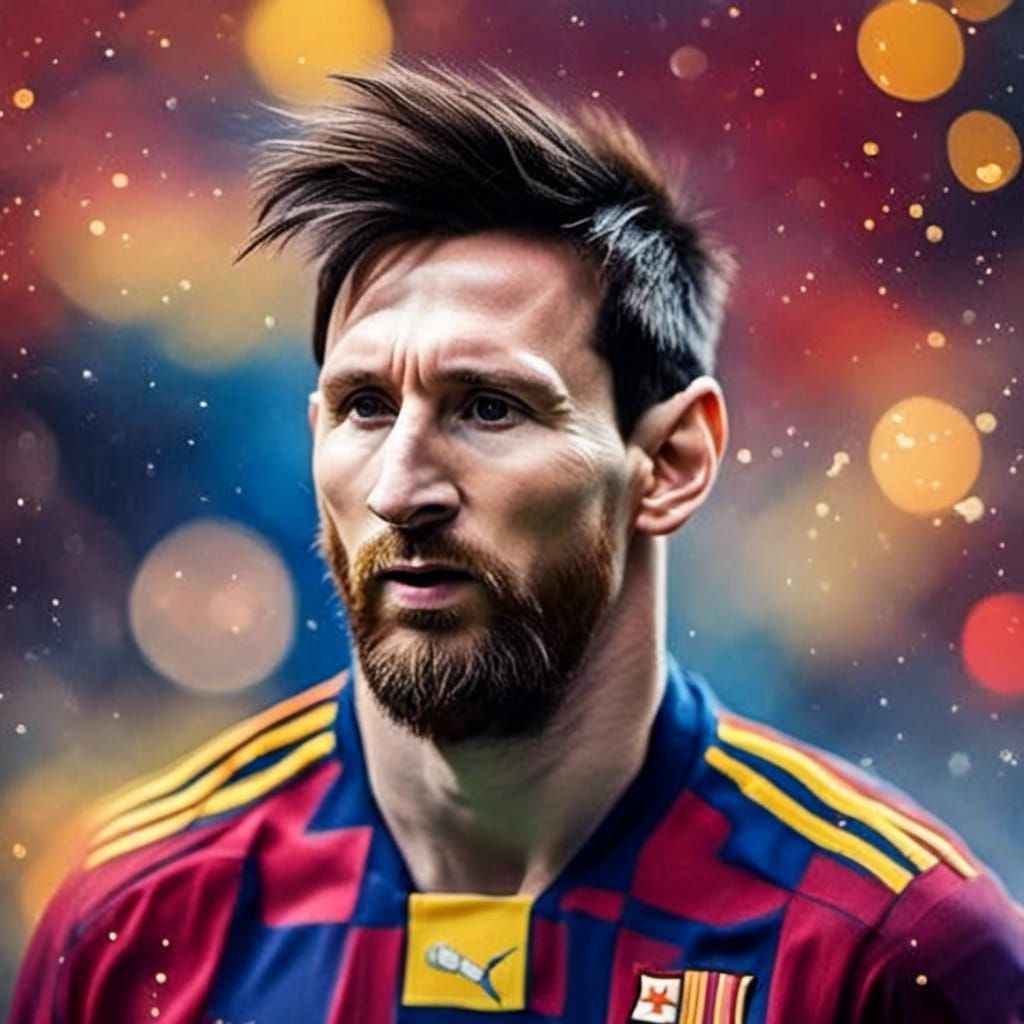 A photo of Lionel Messi - AI Generated Artwork - NightCafe Creator