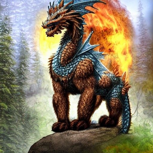 half-dragon half-bear