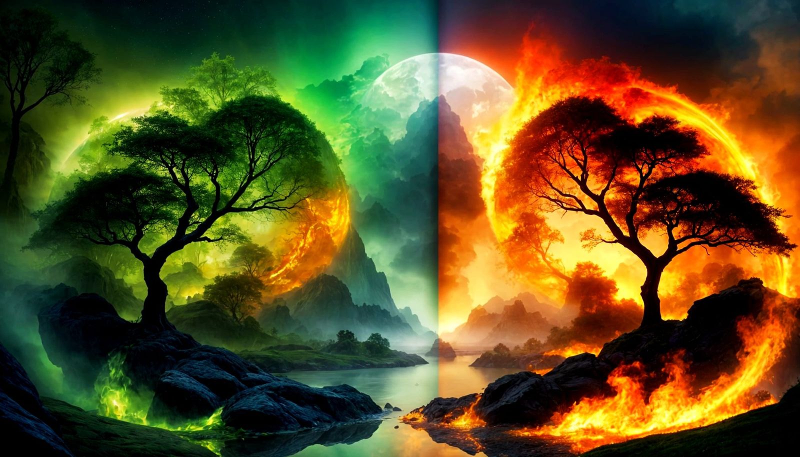 Nature Oppositive  by @The Leycer