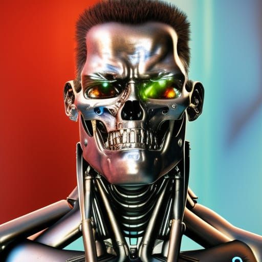 Cyberdyne Systems Model 101 Terminator T 800 no3 - AI Generated