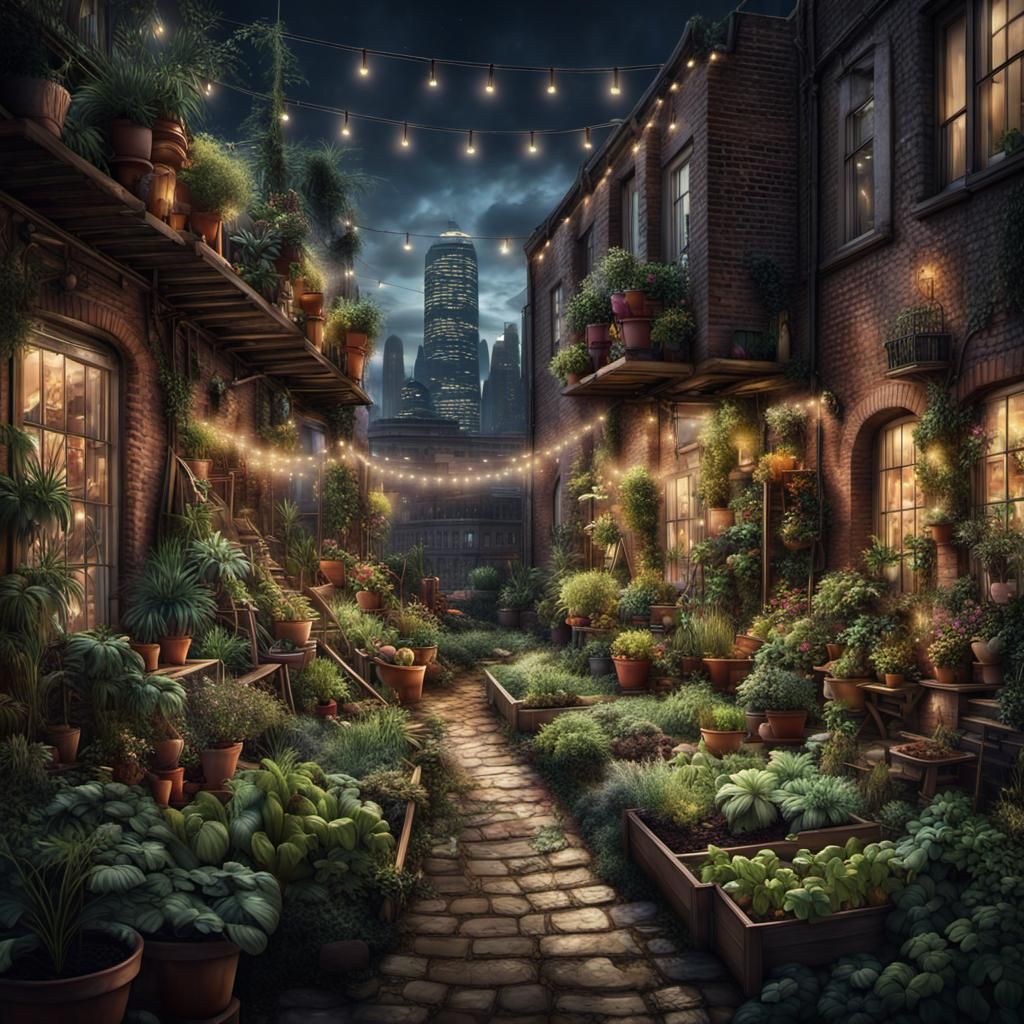 Charming urban Cottage gardens