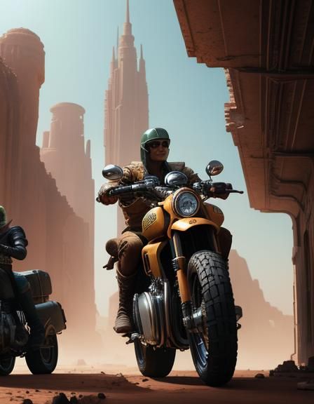 Riding through Khandis Town