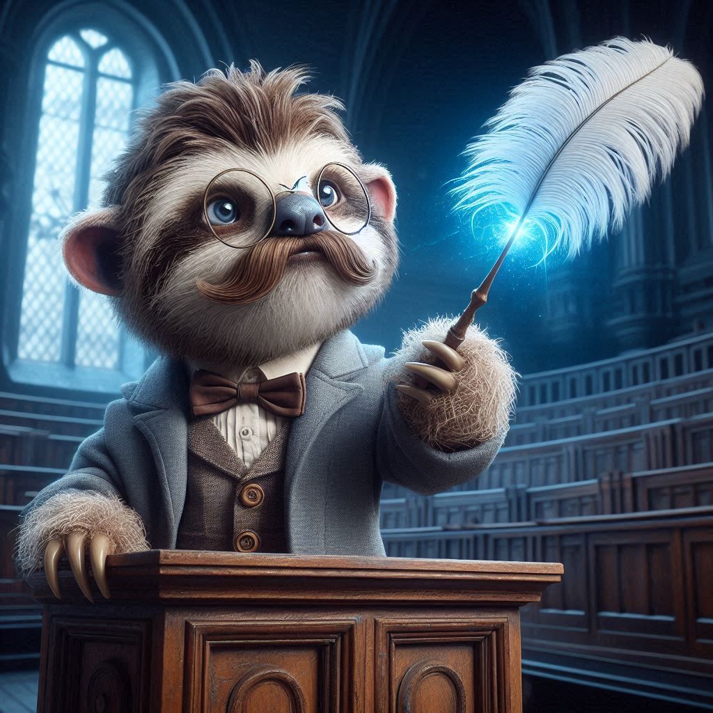 Professor Slothius Flitwick, teacher of Levitation, from “Ha...