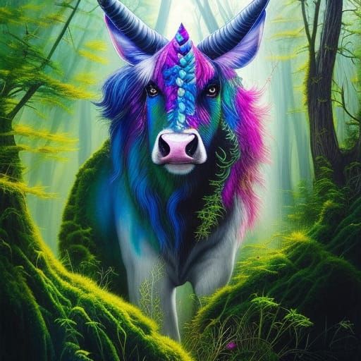 Mystical Cow Ai Generated Artwork Nightcafe Creator