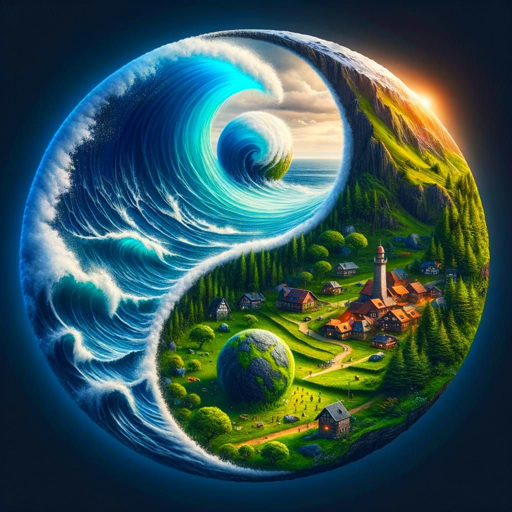 יין ויאנג- ים ויבשה