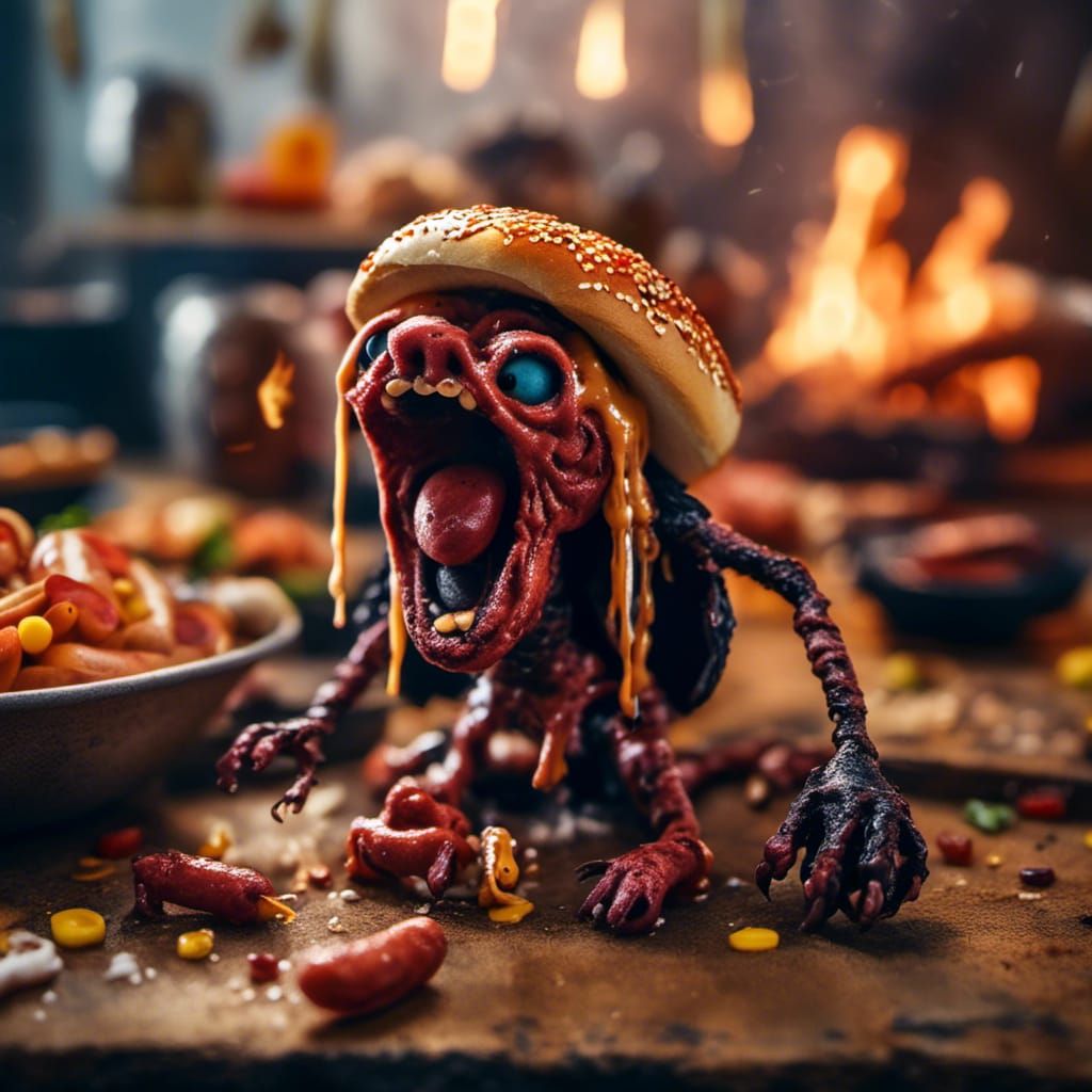 Hotdog Witch in Food Horror Land