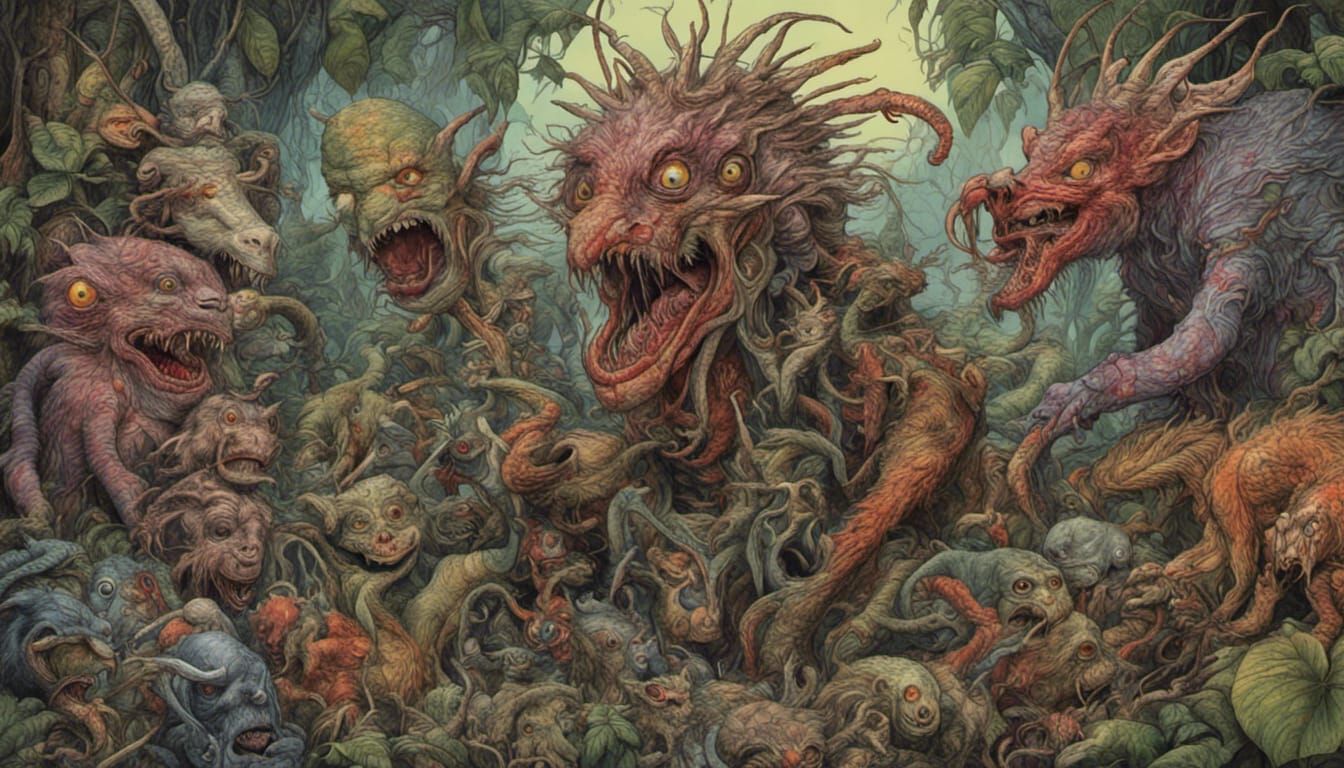 Patrick Woodroffe, Rackham 45 🐜🐞🐉🌴🐲 emoji mix