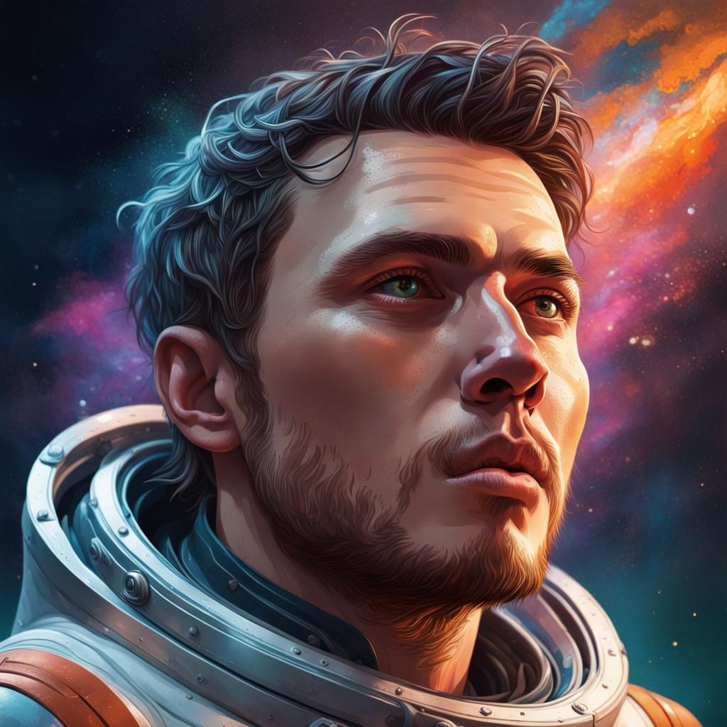 space but he is a man