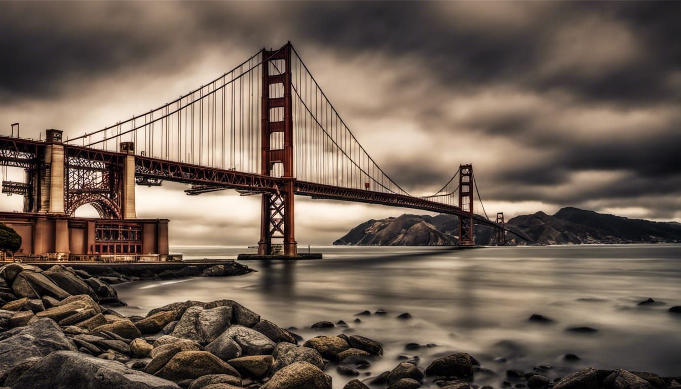 The Golden Gates Bridge - AI Generated Artwork - NightCafe Creator