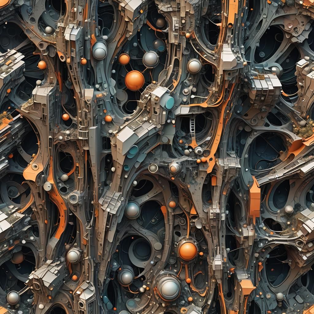 Detailed Matte Painting of Abstract Abstraction