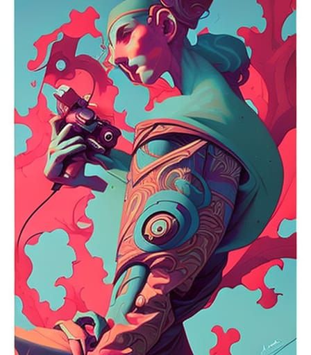 camera parts. poster. street art. James Jean. Peter Mohrbach...