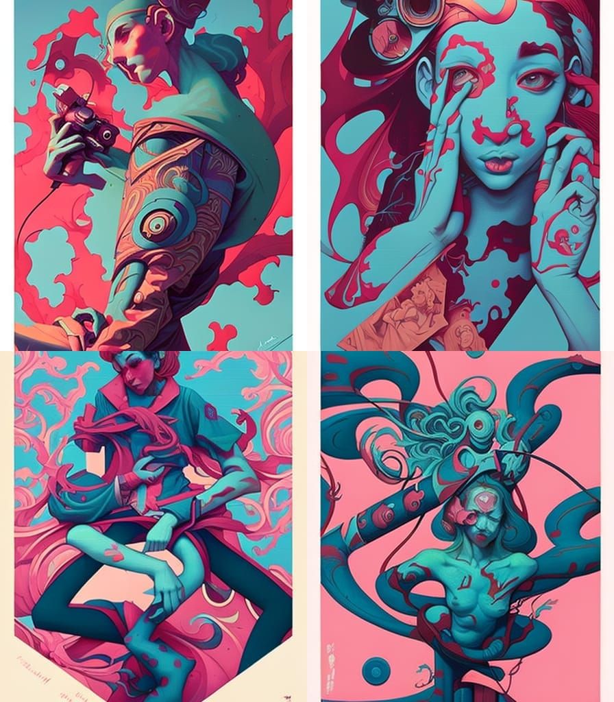 camera parts. poster. street art. James Jean. Peter Mohrbach...