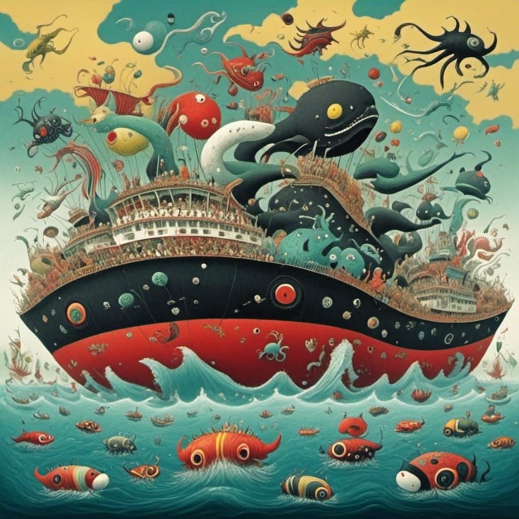 <lora:Sea monsters:1.0> Noah’s Arc