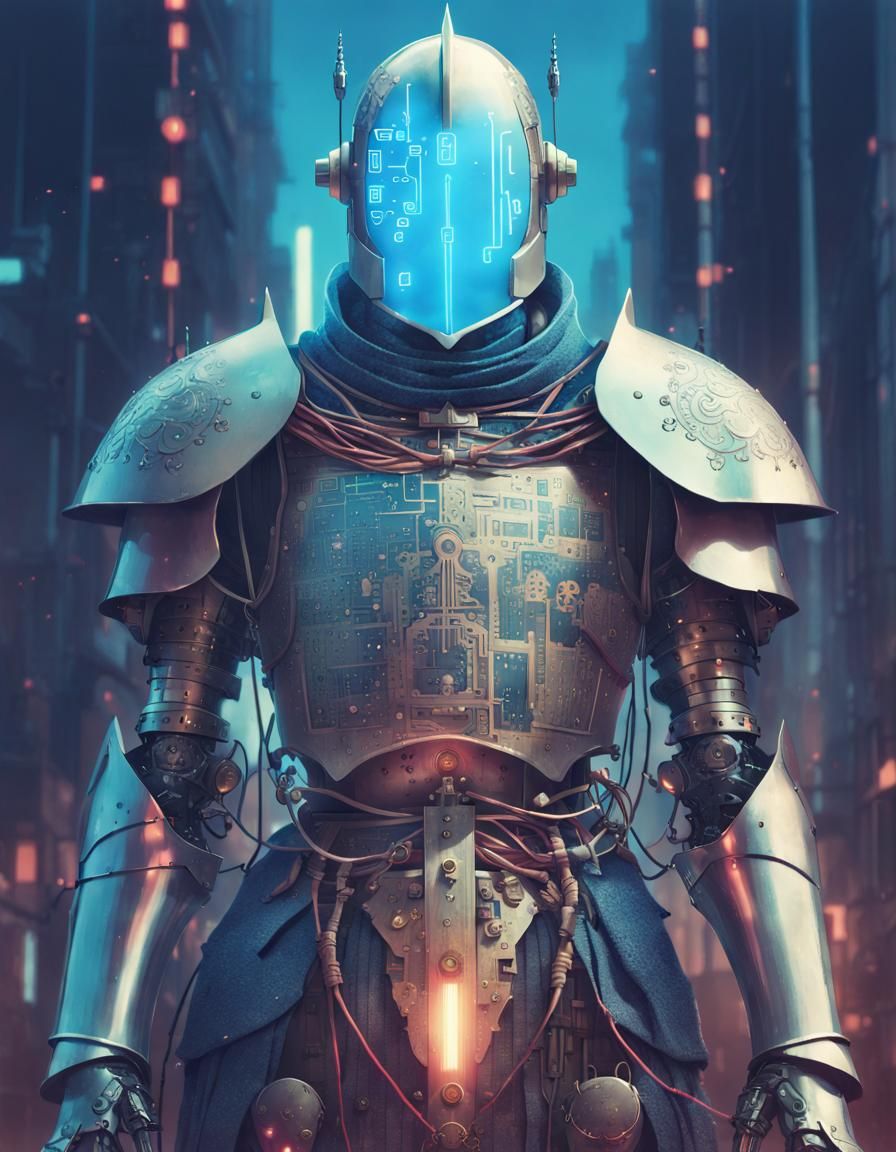 Robot Knight   by @Minium