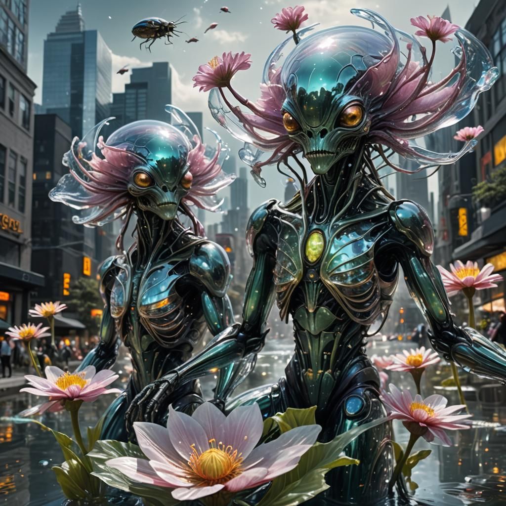 (Alien Takeover). "What have we gotten ourselves into? Let's go back home. This place is to crazy for ...  by @Catlady1961