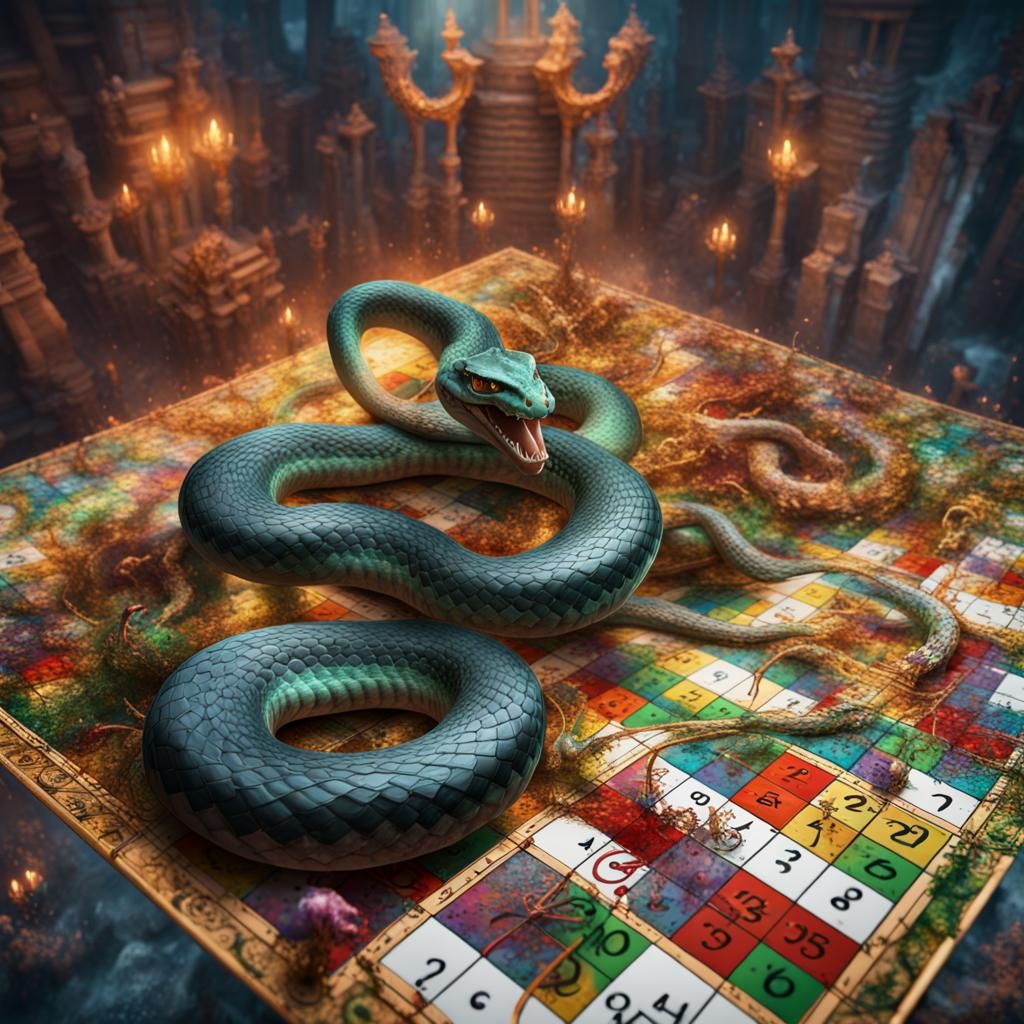 Snakes and Ladders - AI Generated Artwork - NightCafe Creator