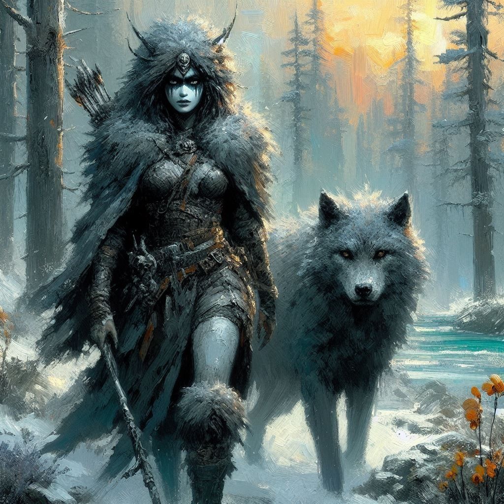 Asena with Wolf 40  by @Fatih DIKBAS