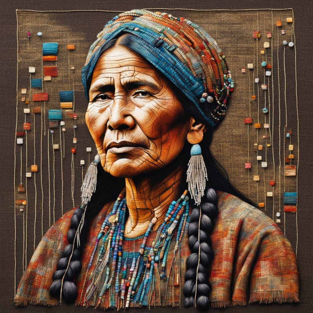 Portrait of Illari: Native American Artist  by @Ride the Wind DM