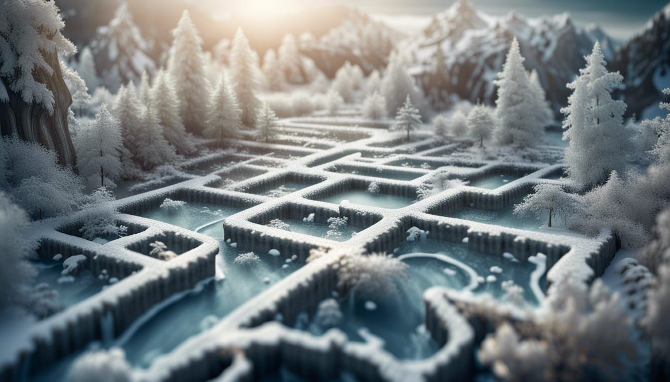 Miniature Ice Maze