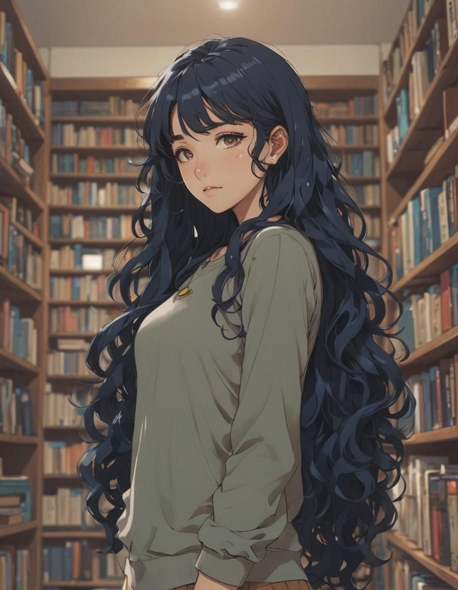 Anime-Inspired Girl in Dreamlike Slumber