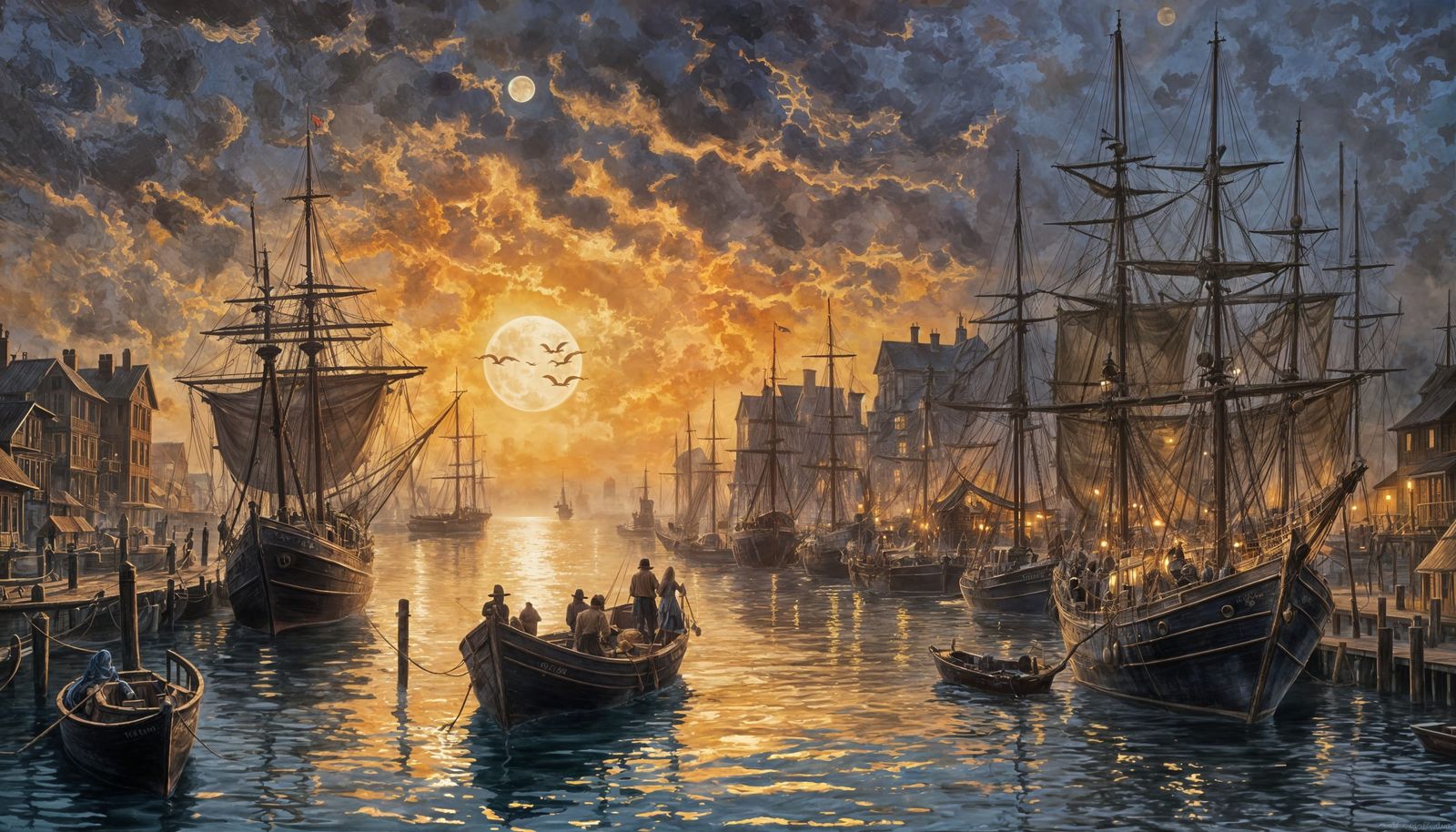 Ships and Shores at Golden Hour  by @AYYS