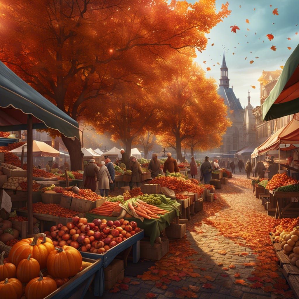 Farmers market in a small city on a beautiful autumn day  by @Cro24Dad