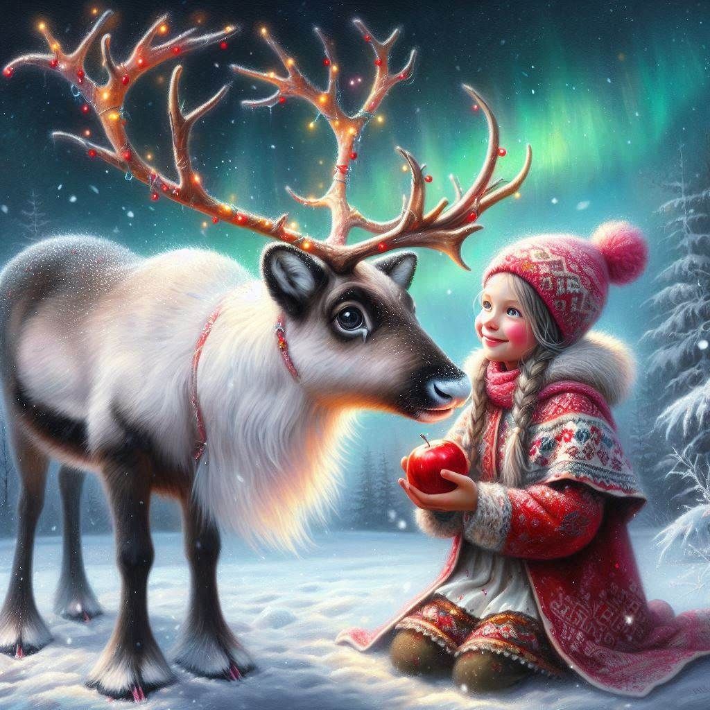 Nordic Nuzzle: A little Norwegian girl and her bestie