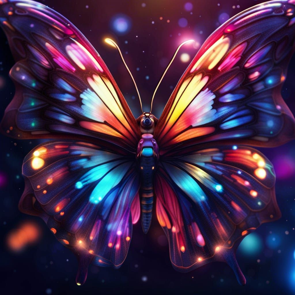 Cosmic Butterfly - AI Generated Artwork - NightCafe Creator