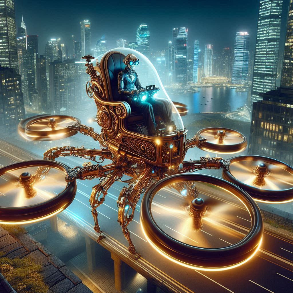 Steampunk airtaxi