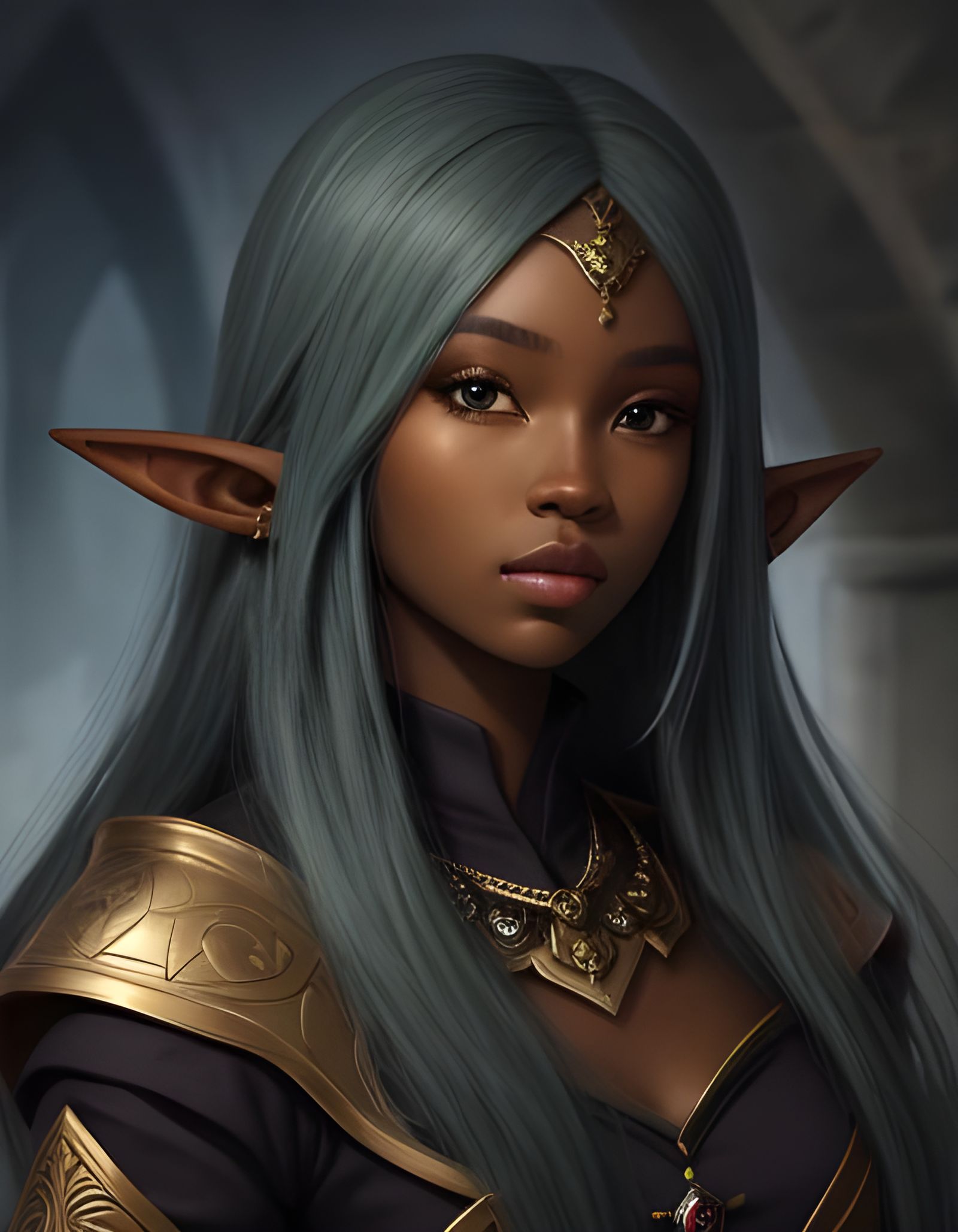 Dark Elf Princess - AI Generated Artwork - NightCafe Creator