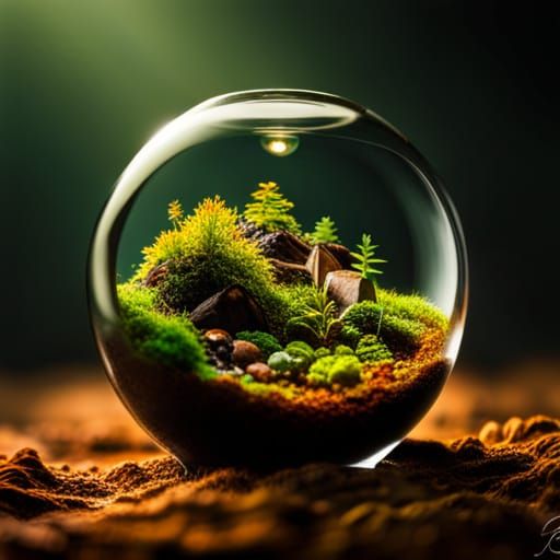 moss terrarium, Stable Diffusion