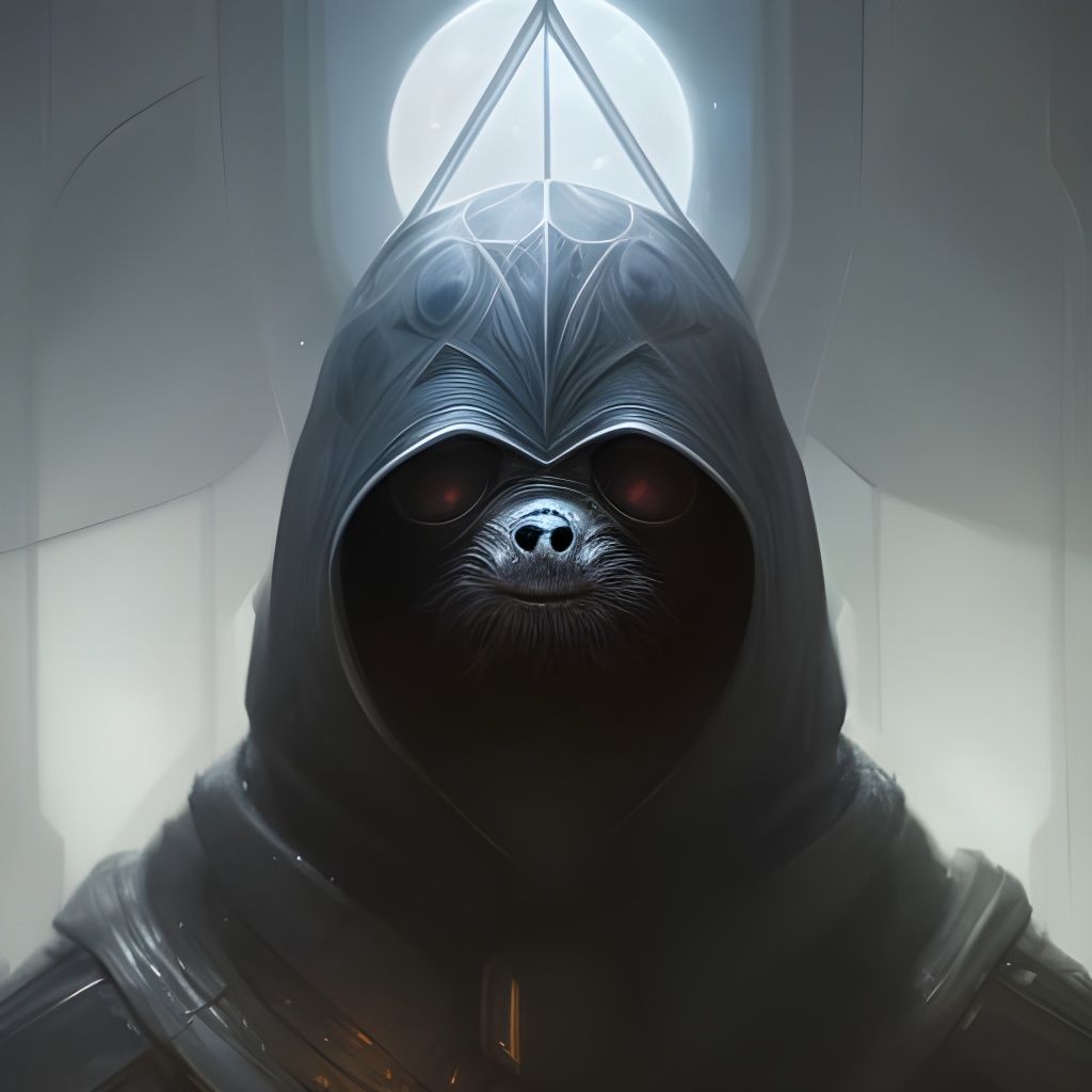 Portrait of a cute sith sloth - AI Generated Artwork - NightCafe Creator