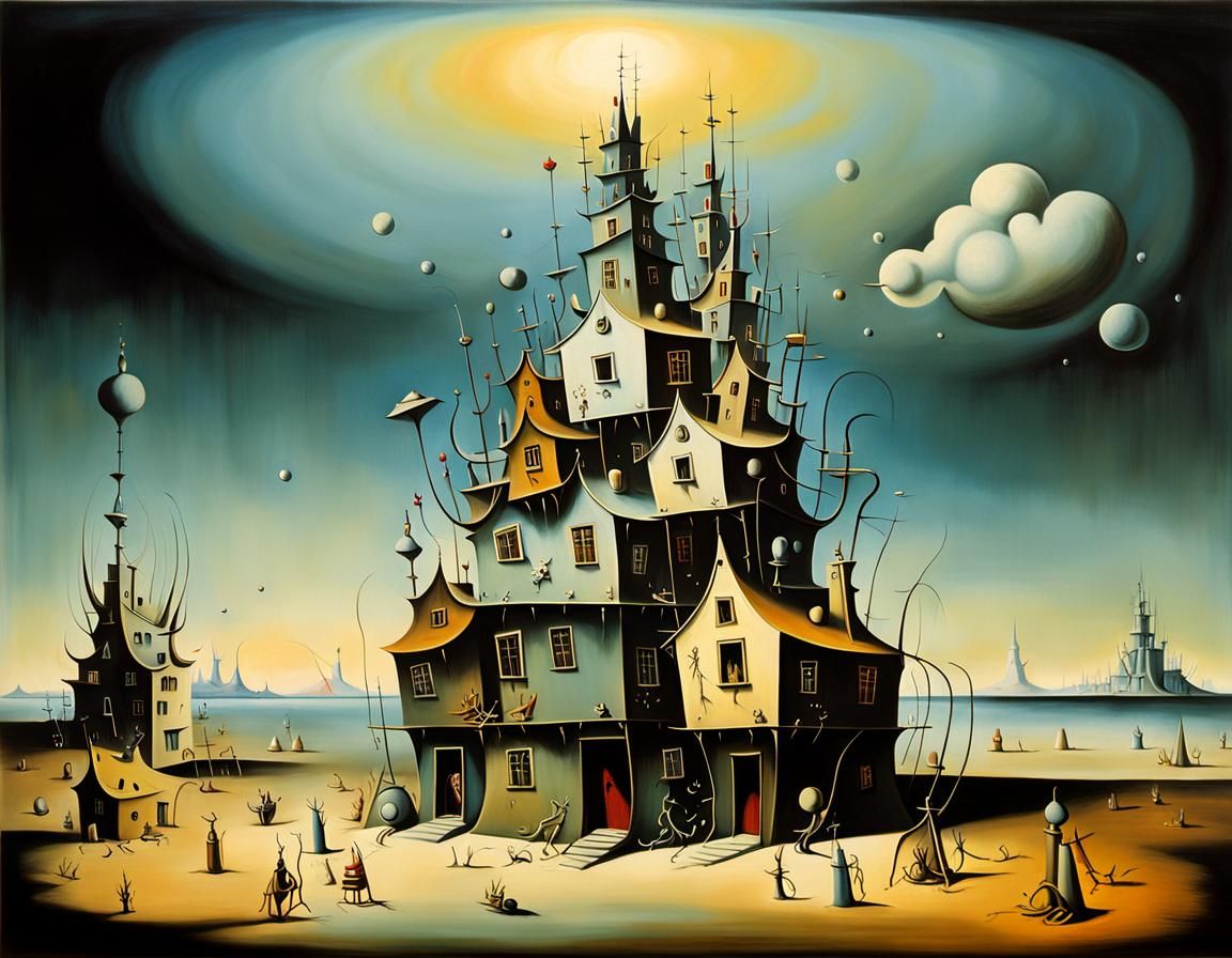 Yves Tanguy, Salvador Dali, surrealist gigantic dresser made...