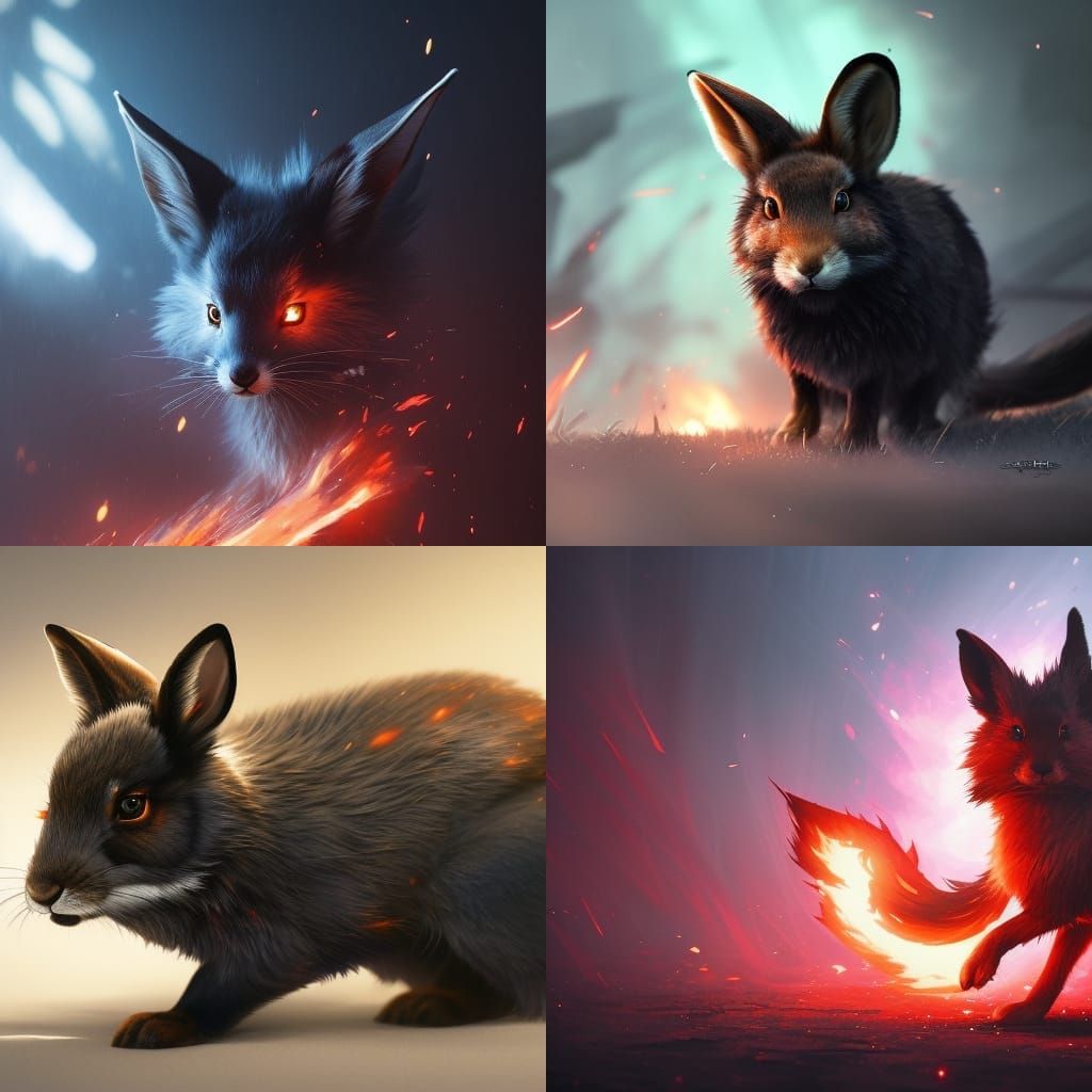 Fox Rabbit Hybrid - AI Generated Artwork - NightCafe Creator