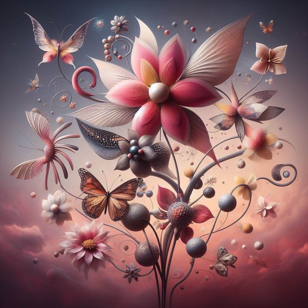 Surreal Flower Arrangement