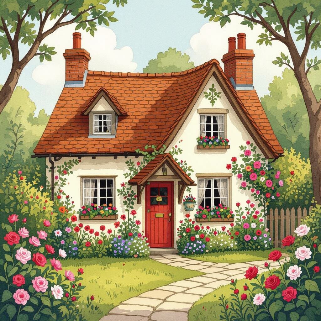 Charming Cottagecore House in Storybook Style