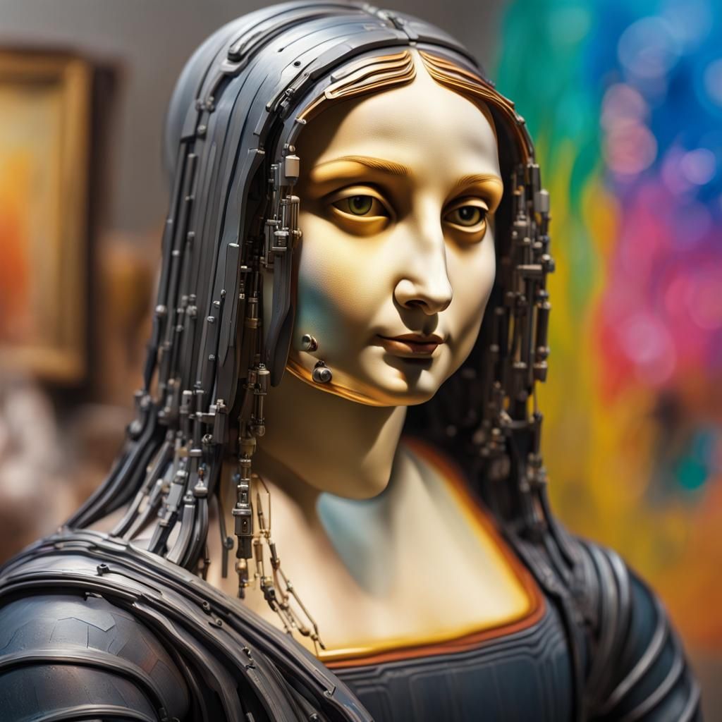 Robot Mona Lisa - AI Generated Artwork - NightCafe Creator