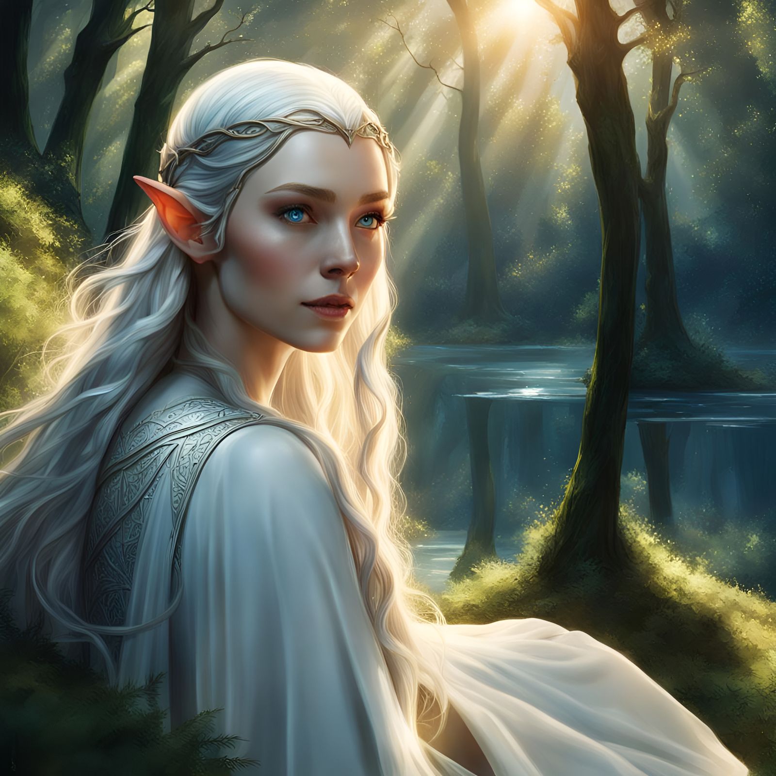 Galadriel elf of lord of the rings