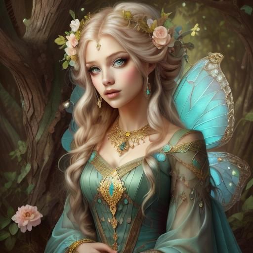 <lora:Fairy portrait:1.0> beautiful Fairy portrait pretty eyes pretty hair pretty blue clothes 