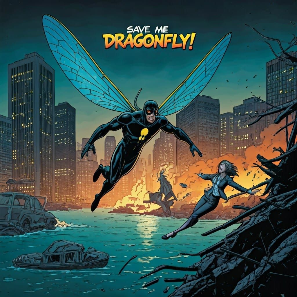 A dynamic comic book scene in the style of Todd McFarlane's detailed linework and Greg Capullo's dark, ...  by @Dantonio