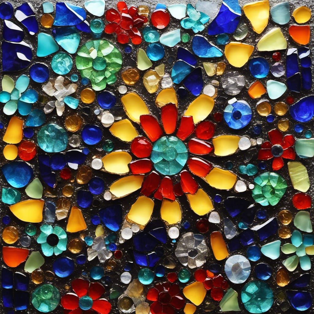Shattered Glass Mosaic