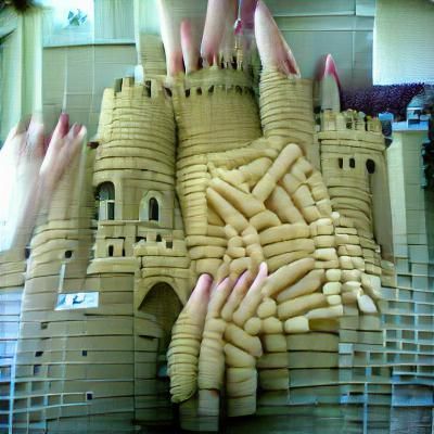 Castle made of fingers